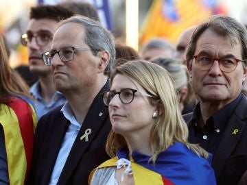 Torra, Artadi y Mas en la manifestación independentista de Madrid Torra, Artadi y Mas en la manifestación independentista de Madrid