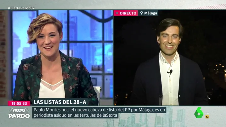 Hay algo por lo que Cristina Pardo no "perdonará" (o sí) a Pablo Montesinos que se haga político Hay algo por lo que Cristina Pardo no "perdonará" (o sí) a Pablo Montesinos que se haga político