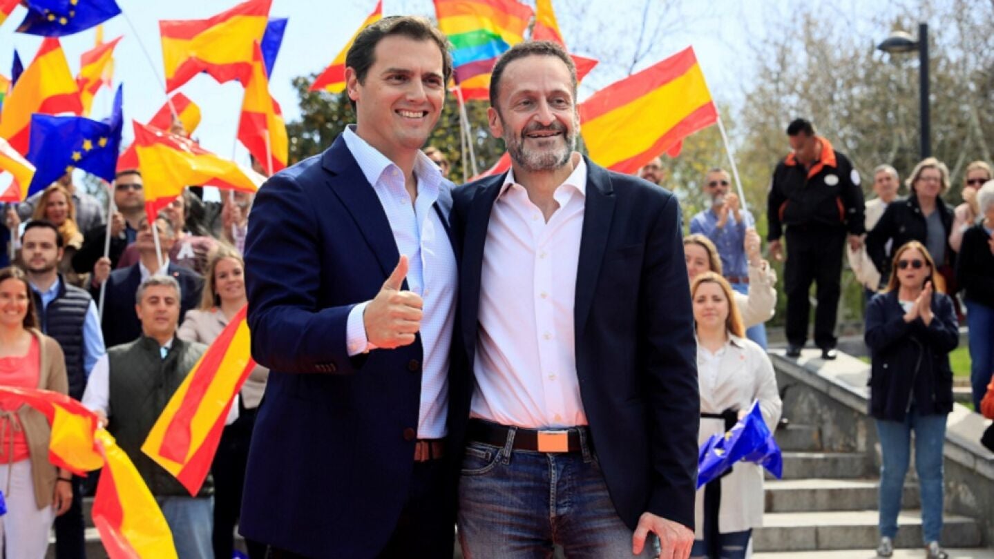 Albert Rivera junto a Edmundo Bal en un acto en Madrid