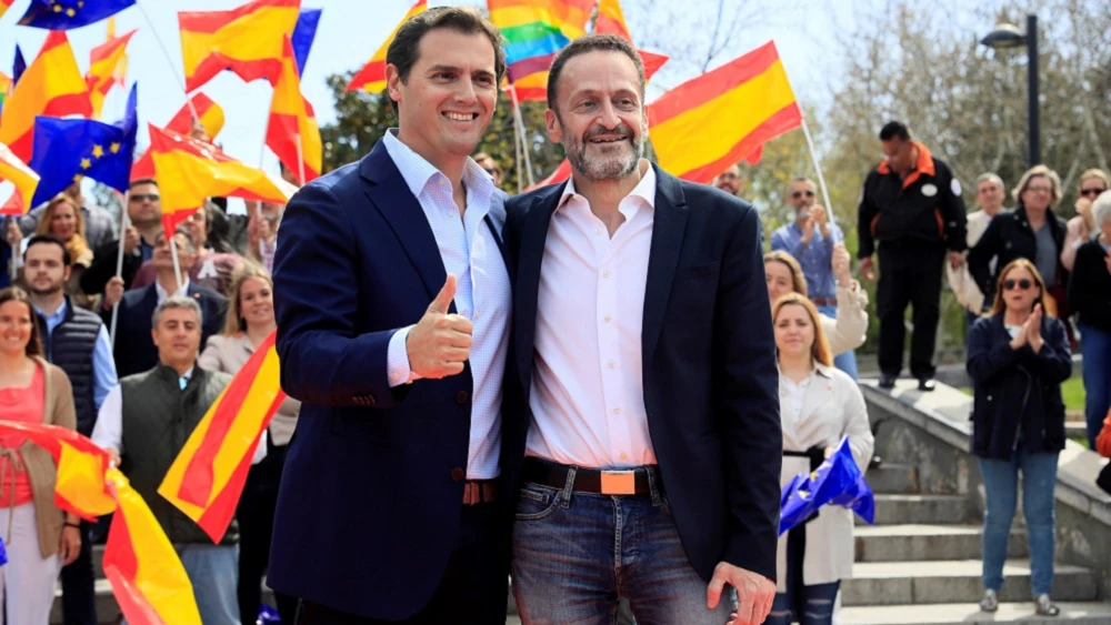 Albert Rivera junto a Edmundo Bal en un acto en Madrid