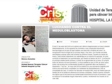 Imagen de la recaudación que están haciendo en 'Fundación Cris contra el cáncer' para poder hacer el ensayo clínico a Noel Imagen de la recaudación que están haciendo en 'Fundación Cris contra el cáncer' para poder hacer el ensayo clínico a Noel