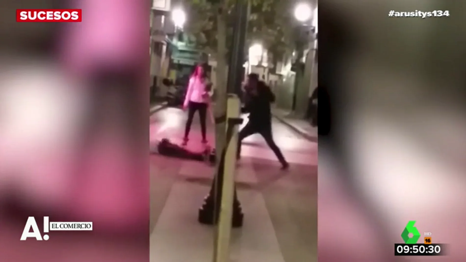 Salvaje agresión en Gijón: un joven acuchilla a un hombre y golpea a otro en plena calle