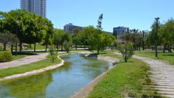 El antiguo cauce del rio Turia