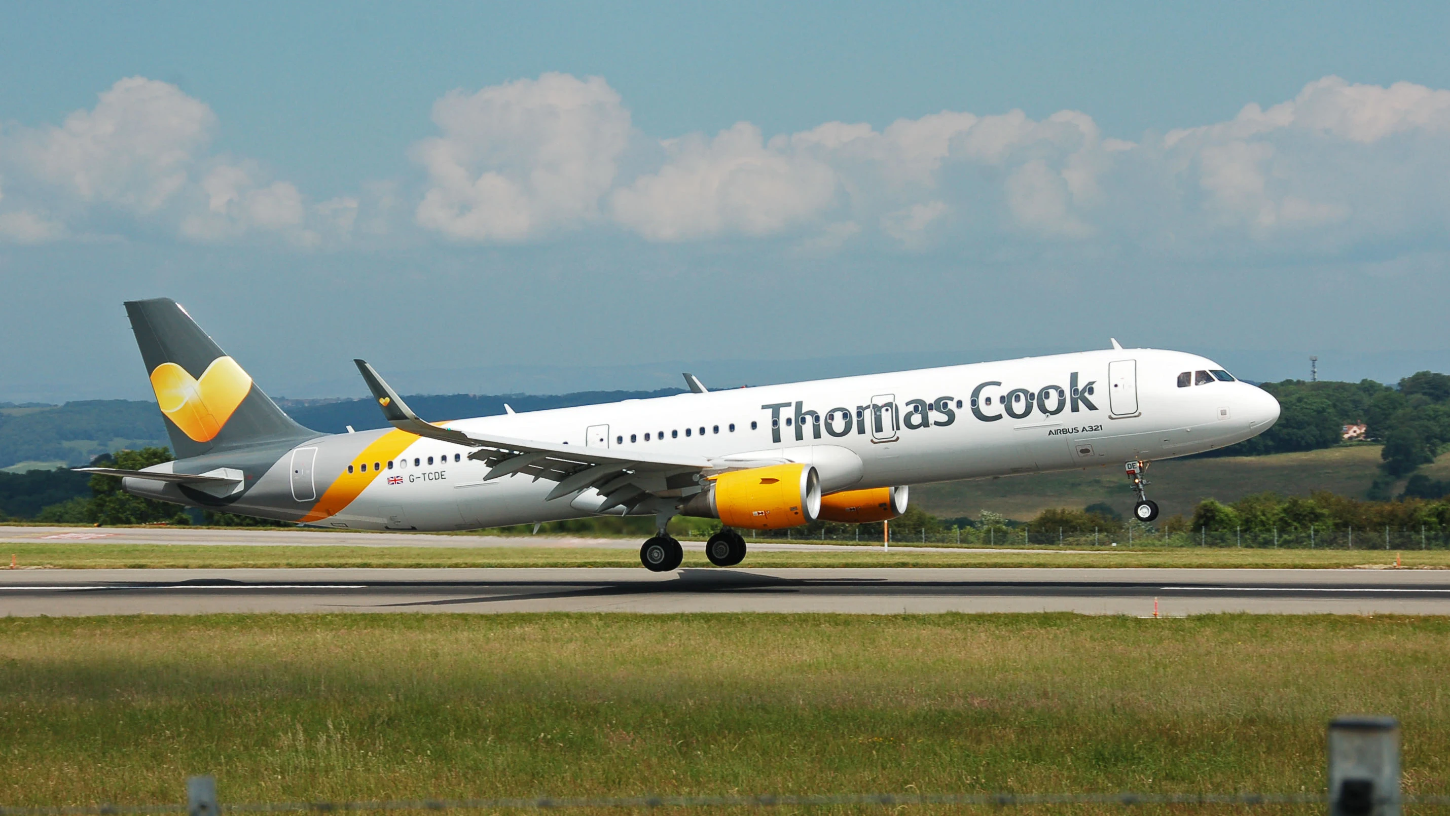 Avión de la compañía Thomas Cook. 