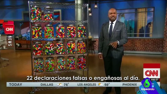 Con 9.014 chicles: la original fórmula de la 'CNN' para contar las mentiras de Trump Con 9.014 chicles: la original fórmula de la 'CNN' para contar las mentiras de Trump