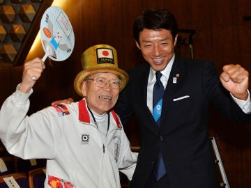Naotoshi Yamada, en un acto en Japón Naotoshi Yamada, en un acto en Japón