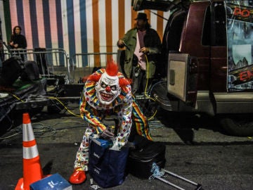 Un payaso durante Halloween Un payaso durante Halloween