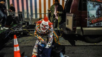Un payaso durante Halloween Un payaso durante Halloween