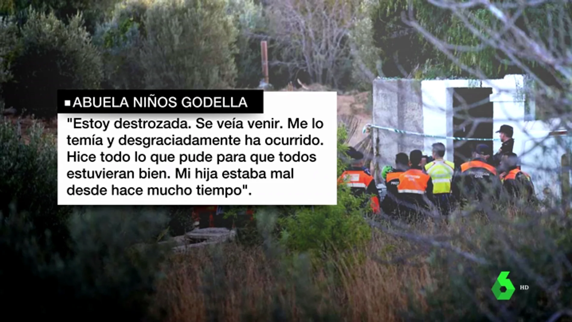 La abuela de los niños asesinados en Godella: "Estoy destrozada, se veía venir. Hice todo lo que pude para que todos estuvieran bien"