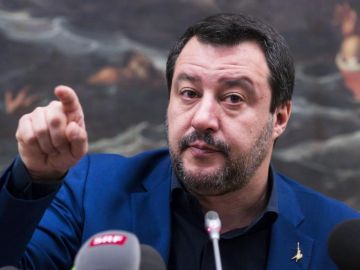 El viceprimer ministro italiano y líder de la Liga, Matteo Salvini El viceprimer ministro italiano y líder de la Liga, Matteo Salvini
