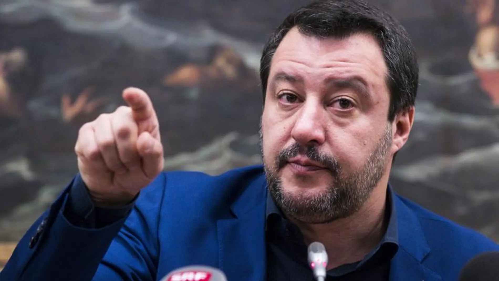El viceprimer ministro italiano y líder de la Liga, Matteo Salvini