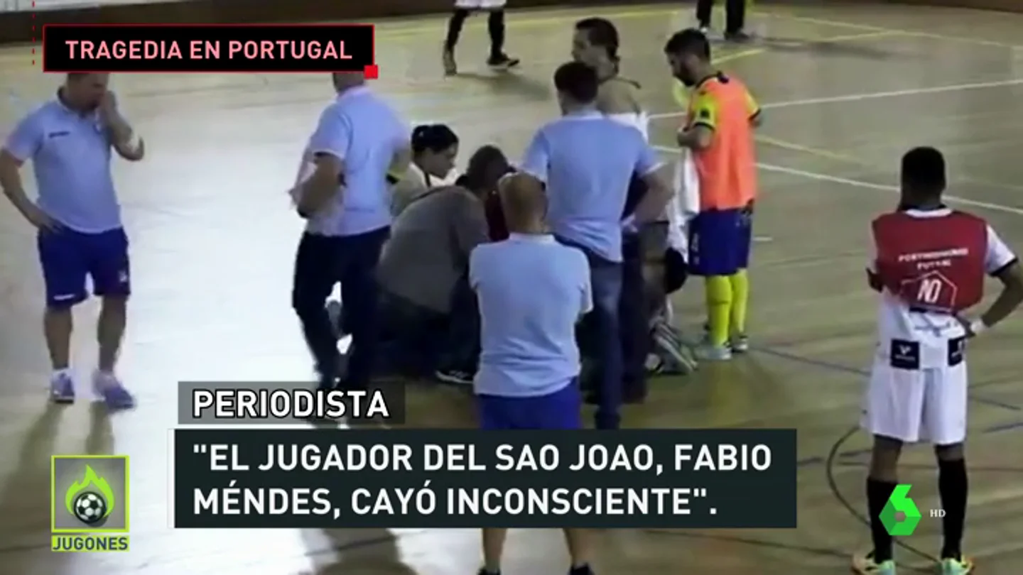 Tragedia en Portugal: Fabio Méndes, jugador de fútbol sala, muere tras caer desplomado en mitad de un partido Tragedia en Portugal: Fabio Méndes, jugador de fútbol sala, muere tras caer desplomado en mitad de un partido