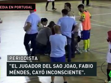 Tragedia en Portugal: Fabio Méndes, jugador de fútbol sala, muere tras caer desplomado en mitad de un partido Tragedia en Portugal: Fabio Méndes, jugador de fútbol sala, muere tras caer desplomado en mitad de un partido