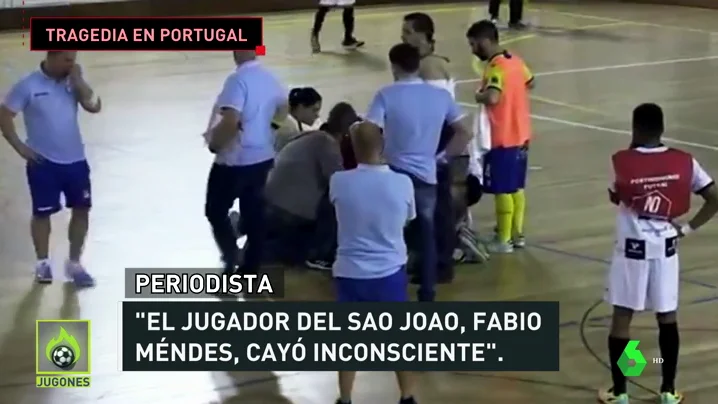 Tragedia en Portugal: Fabio Méndes, jugador de fútbol sala, muere tras caer desplomado en mitad de un partido Tragedia en Portugal: Fabio Méndes, jugador de fútbol sala, muere tras caer desplomado en mitad de un partido