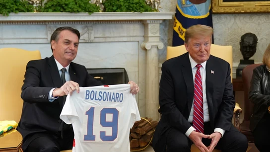 El presidente de EEUU, Donald Trump, y el presidente de Brasil, Jair Bolsonaro. El presidente de EEUU, Donald Trump, y el presidente de Brasil, Jair Bolsonaro.