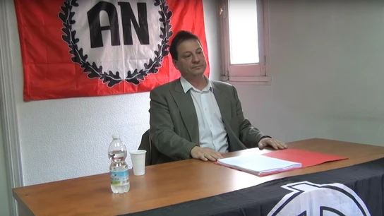 Fernando Paz en un acto de Alianza Nacional Fernando Paz en un acto de Alianza Nacional