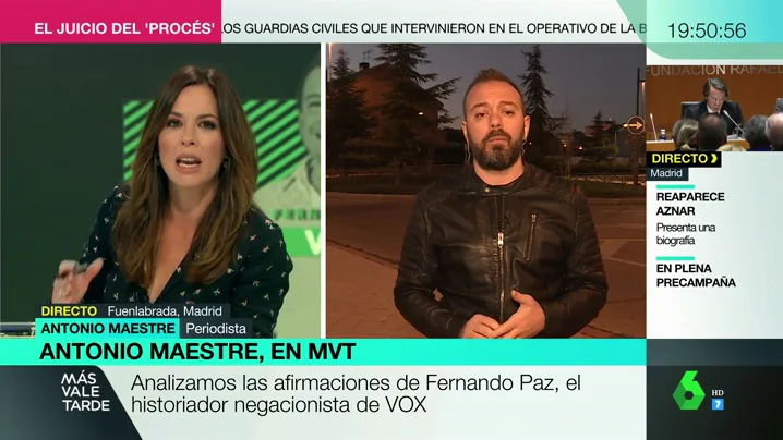 Antonio Maestre: "Abascal no puede defender el fichaje de Fernando Paz y decir quiénes son sus amigos filoterroristas"