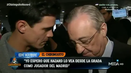 La respuesta de Florentino Pérez a la pregunta de Edu Aguirre sobre Hazard La respuesta de Florentino Pérez a la pregunta de Edu Aguirre sobre Hazard