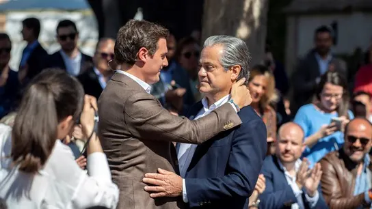 Albert Rivera junto a su fichaje estrella. Marcos de Quinto Albert Rivera junto a su fichaje estrella. Marcos de Quinto