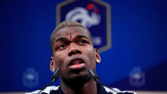 Pogba habla con los medios de comunicación Pogba habla con los medios de comunicación