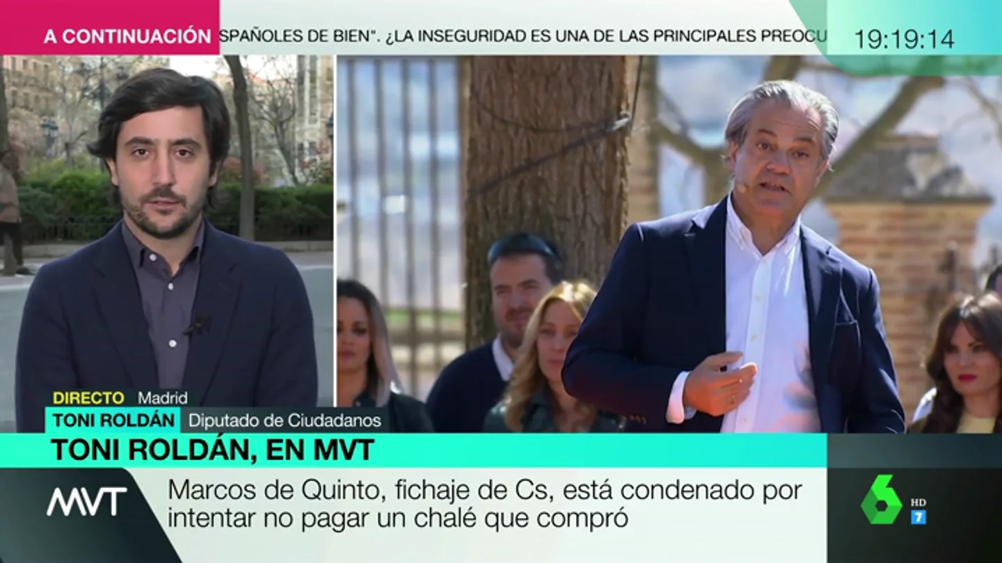 Toni Roldán (Ciudadanos) defiende el fichaje de Marcos de Quinto: "Es uno de los gestores más importantes que ha tenido España" Toni Roldán (Ciudadanos) defiende el fichaje de Marcos de Quinto: "Es uno de los gestores más importantes que ha tenido España"
