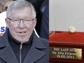 Subastan el último chicle de Alex Ferguson Subastan el último chicle de Alex Ferguson