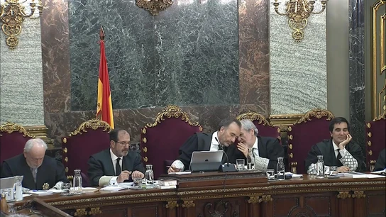 Imagen del interior del Supremo durante el juicio del 'procés' Imagen del interior del Supremo durante el juicio del 'procés'
