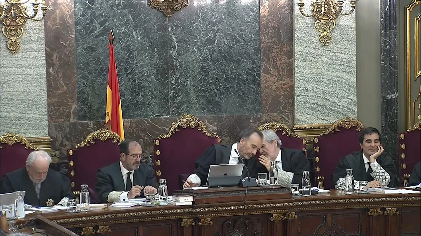 Imagen del interior del Supremo durante el juicio del 'procés' Imagen del interior del Supremo durante el juicio del 'procés'