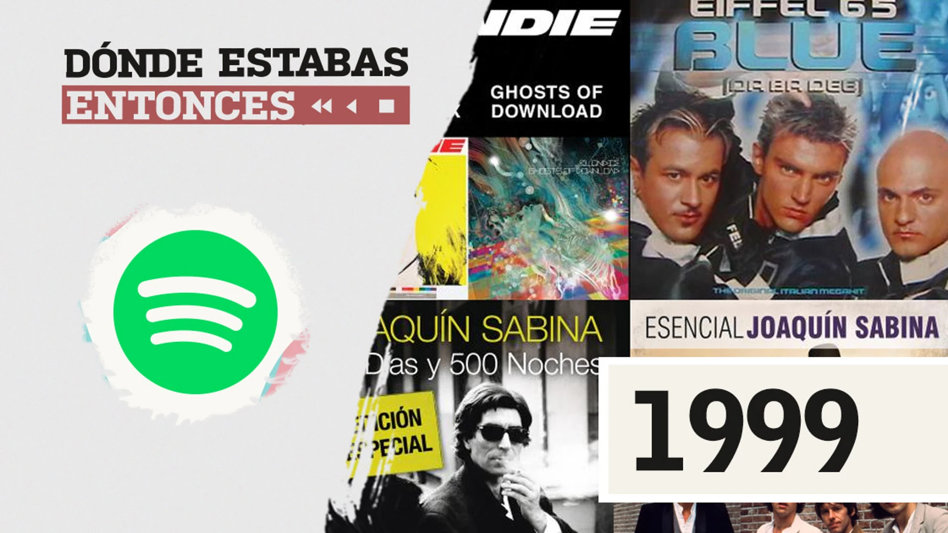 Lista reproducible: Joaquín Sabina, Blondie o Estopa, entre los éxitos de Dónde estabas entonces 1999
