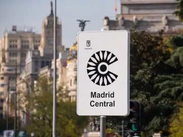 Señal de Madrid Central Señal de Madrid Central