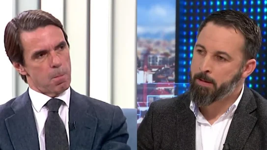 José María Aznar y Santiago Abascal José María Aznar y Santiago Abascal