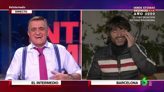 Wyoming hace reír a Évole al compararle con Ferreras: "¿La entrevista al Papa durará 67 horas?" Wyoming hace reír a Évole al compararle con Ferreras: "¿La entrevista al Papa durará 67 horas?"