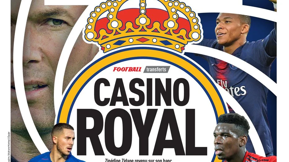 La portada de 'L'Equipe' con los planes del Real Madrid para el mercado de fichajes