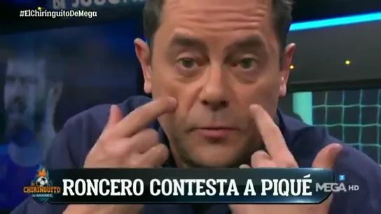 Tomás Roncero contesta a Piqué: "Méteme en el grupo de WhatsApp y hablamos de Manolas" Tomás Roncero contesta a Piqué: "Méteme en el grupo de WhatsApp y hablamos de Manolas"