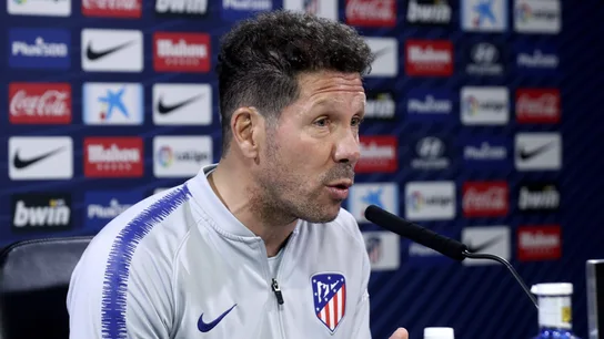 Simeone en rueda de prensa Simeone en rueda de prensa