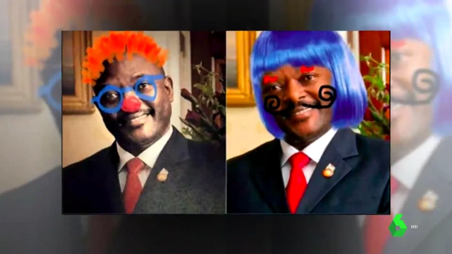 Garabatearon la foto en sus libros de texto, algo penado en Burundi Garabatearon la foto en sus libros de texto, algo penado en Burundi
