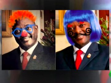 Garabatearon la foto en sus libros de texto, algo penado en Burundi Garabatearon la foto en sus libros de texto, algo penado en Burundi