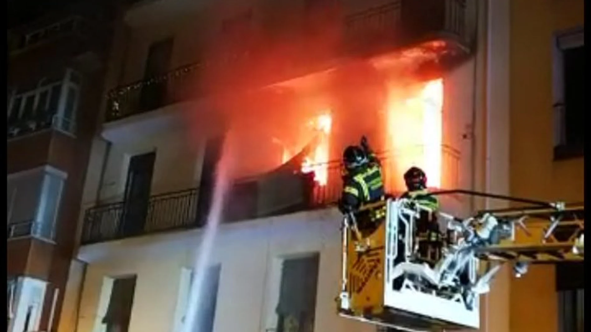 Incendio en Arganzuela 