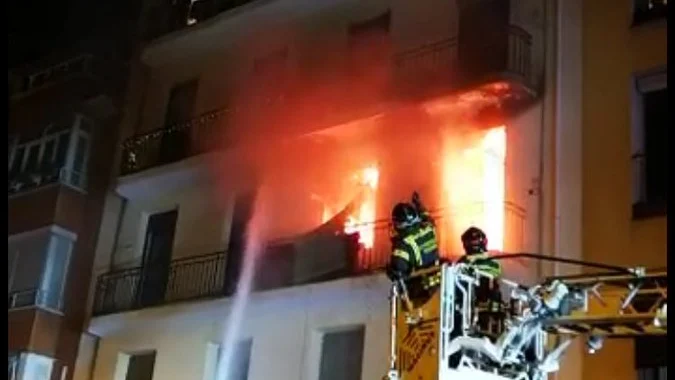Incendio en Arganzuela