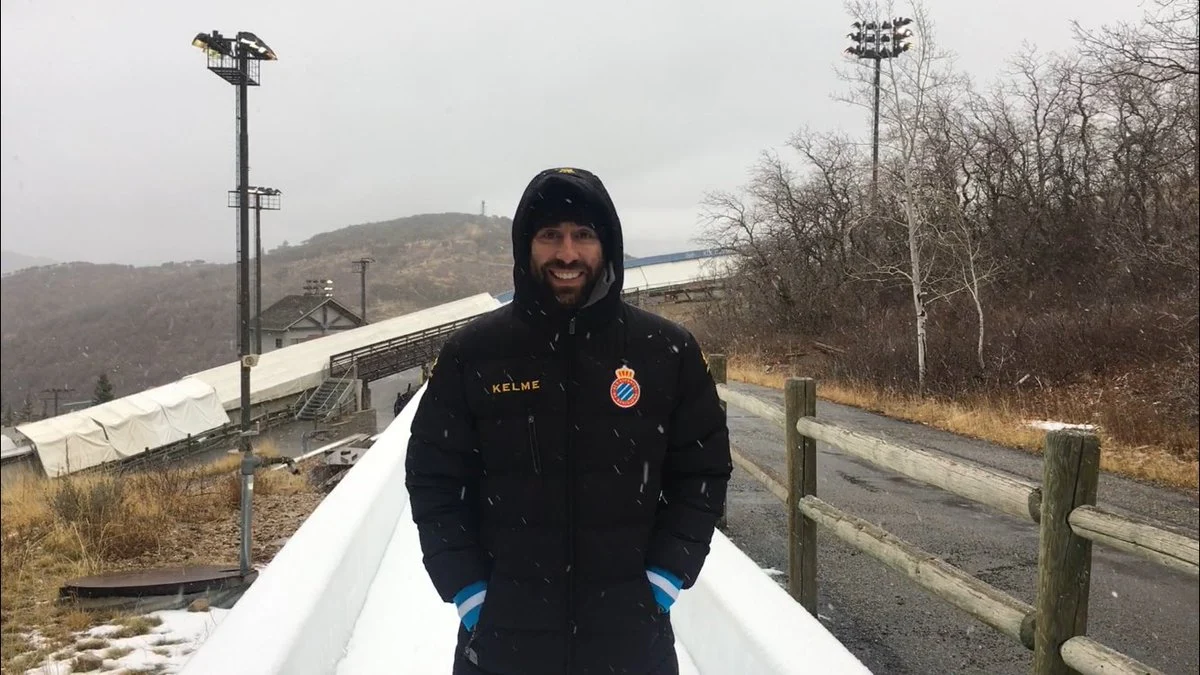 Ander Mirambell, olímpico español de Skeleton y seguidor 'perico'