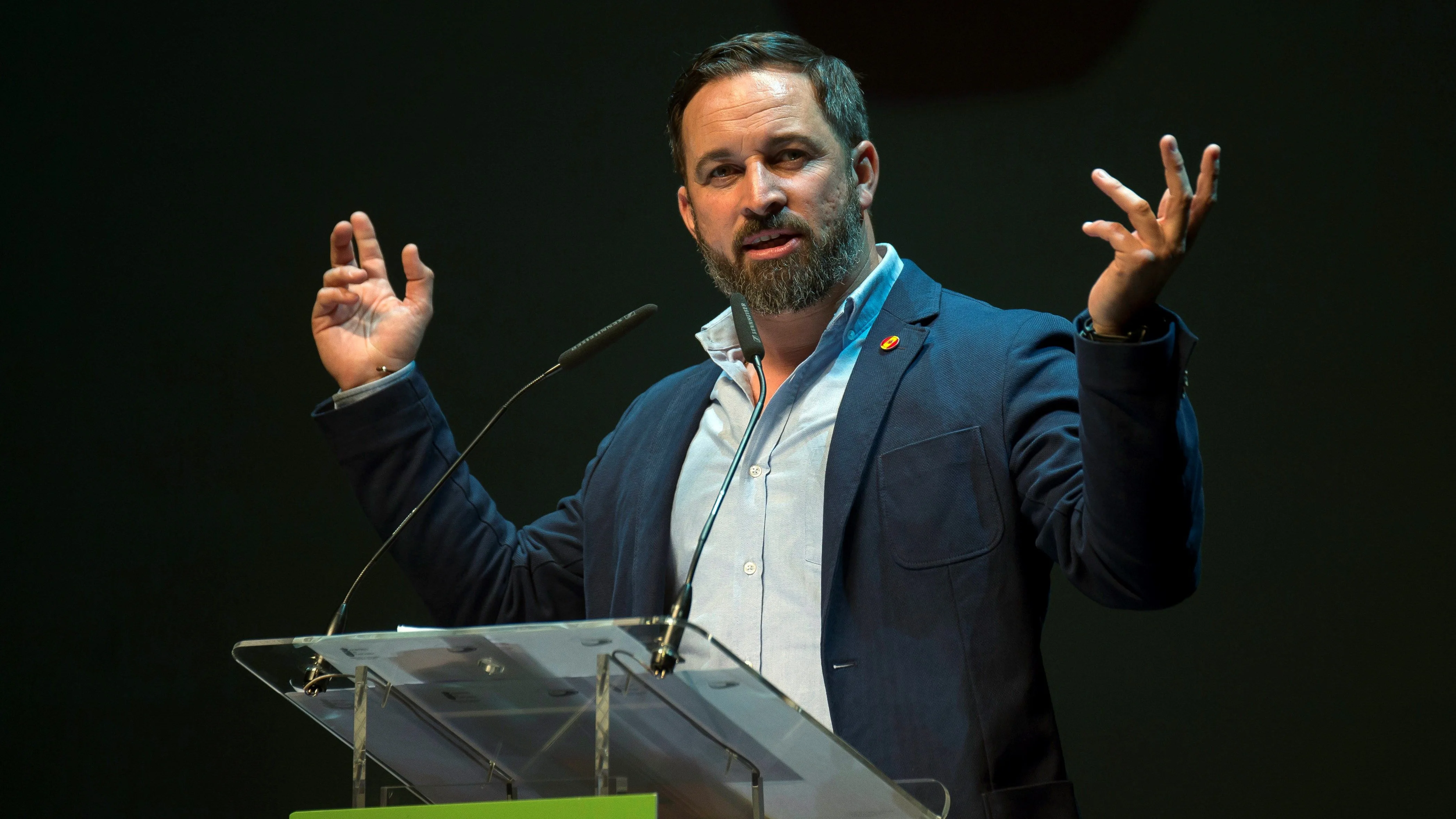 El presidente de Vox, Santiago Abascal