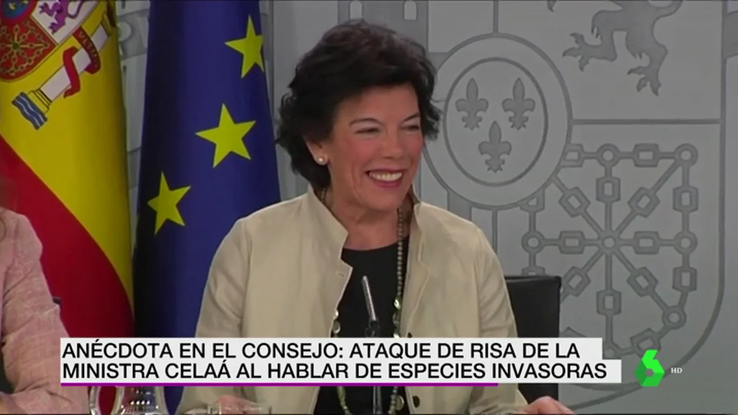 Anécdota en el Consejo de Ministros: ataque de tisa de Isabel Celaá al hablar de especies invasoras Anécdota en el Consejo de Ministros: ataque de tisa de Isabel Celaá al hablar de especies invasoras