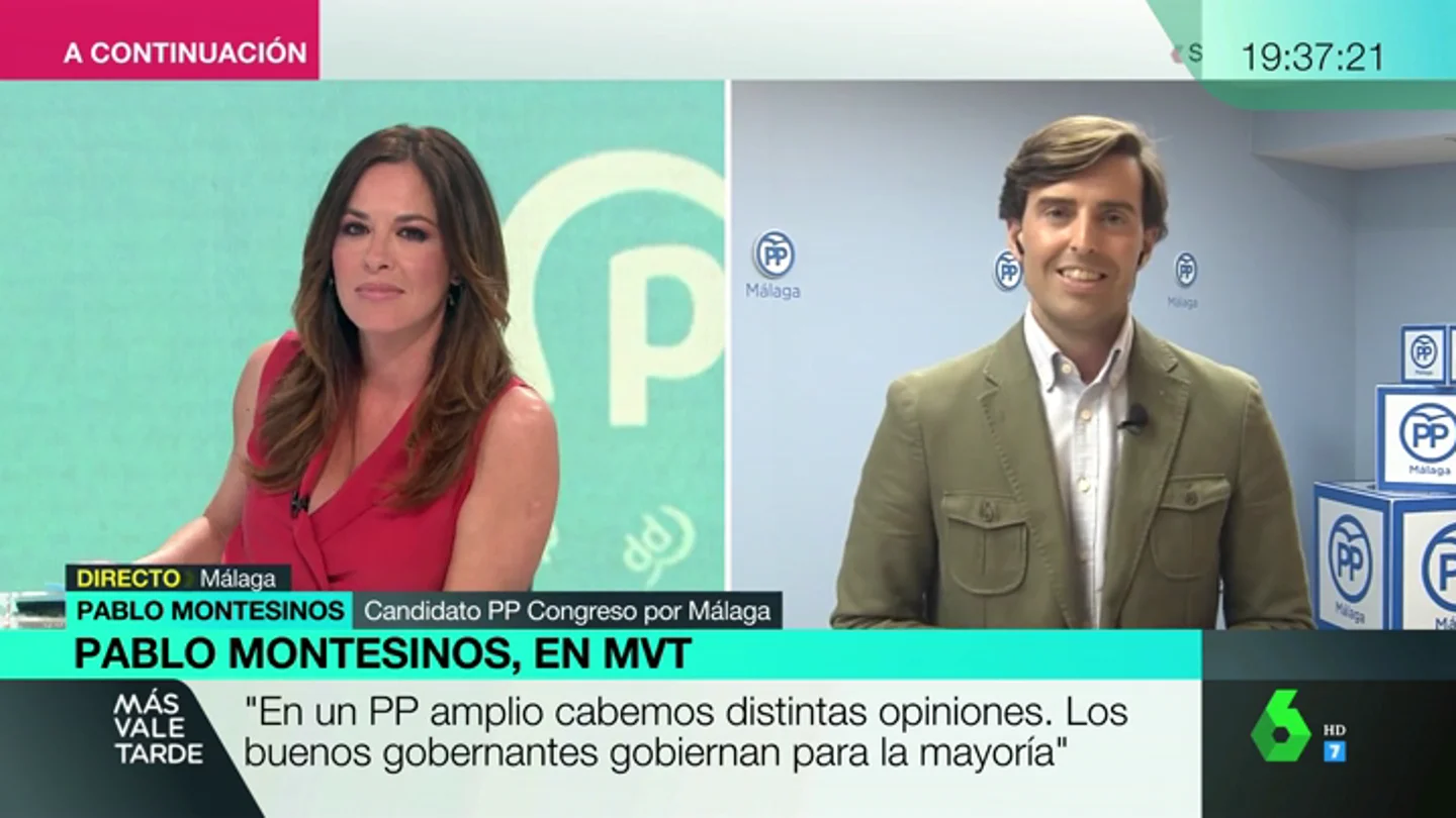 Pablo Montesinos: "No me gustan las palabras de Illana sobre el aborto, pero es importante que haya un PP abierto" Pablo Montesinos: "No me gustan las palabras de Illana sobre el aborto, pero es importante que haya un PP abierto"
