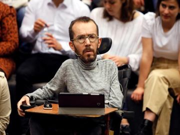 Pablo Echenique en un acto de Podemos Pablo Echenique en un acto de Podemos