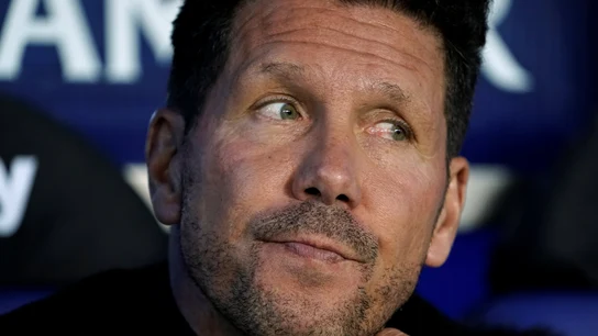 Simeone, en Mendizorroza Simeone, en Mendizorroza
