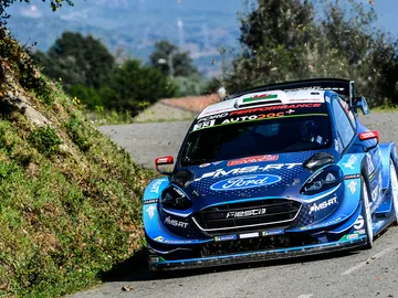 Elfyn Evans en el Rally de Córcega Elfyn Evans en el Rally de Córcega
