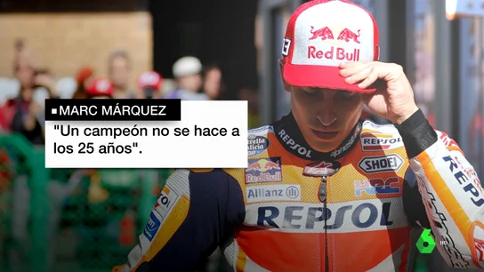 Márquez y Rossi hablan tras la muerte de Marcos Garrido: "Un campeón no se hace a los 25 años" Márquez y Rossi hablan tras la muerte de Marcos Garrido: "Un campeón no se hace a los 25 años"