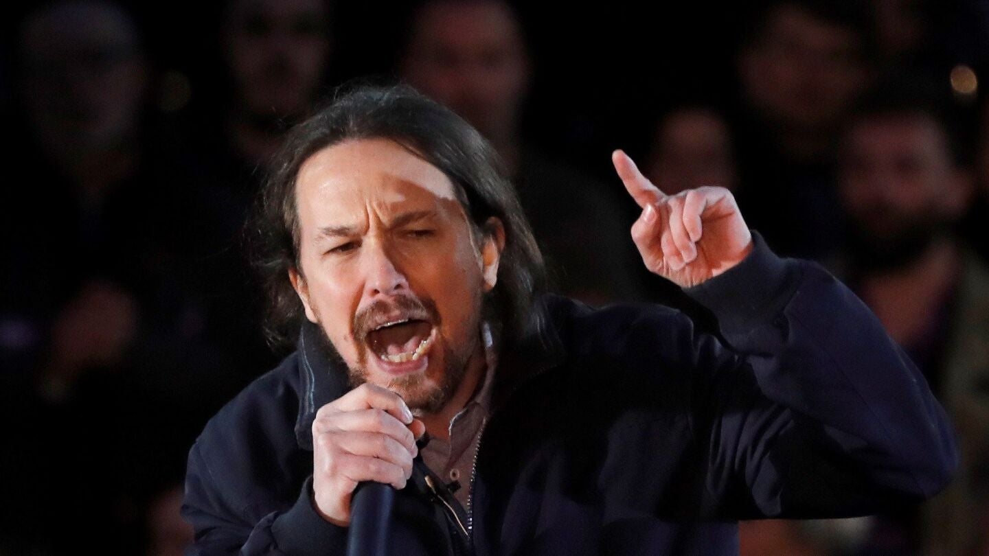 El secretario general de Podemos, Pablo Iglesias