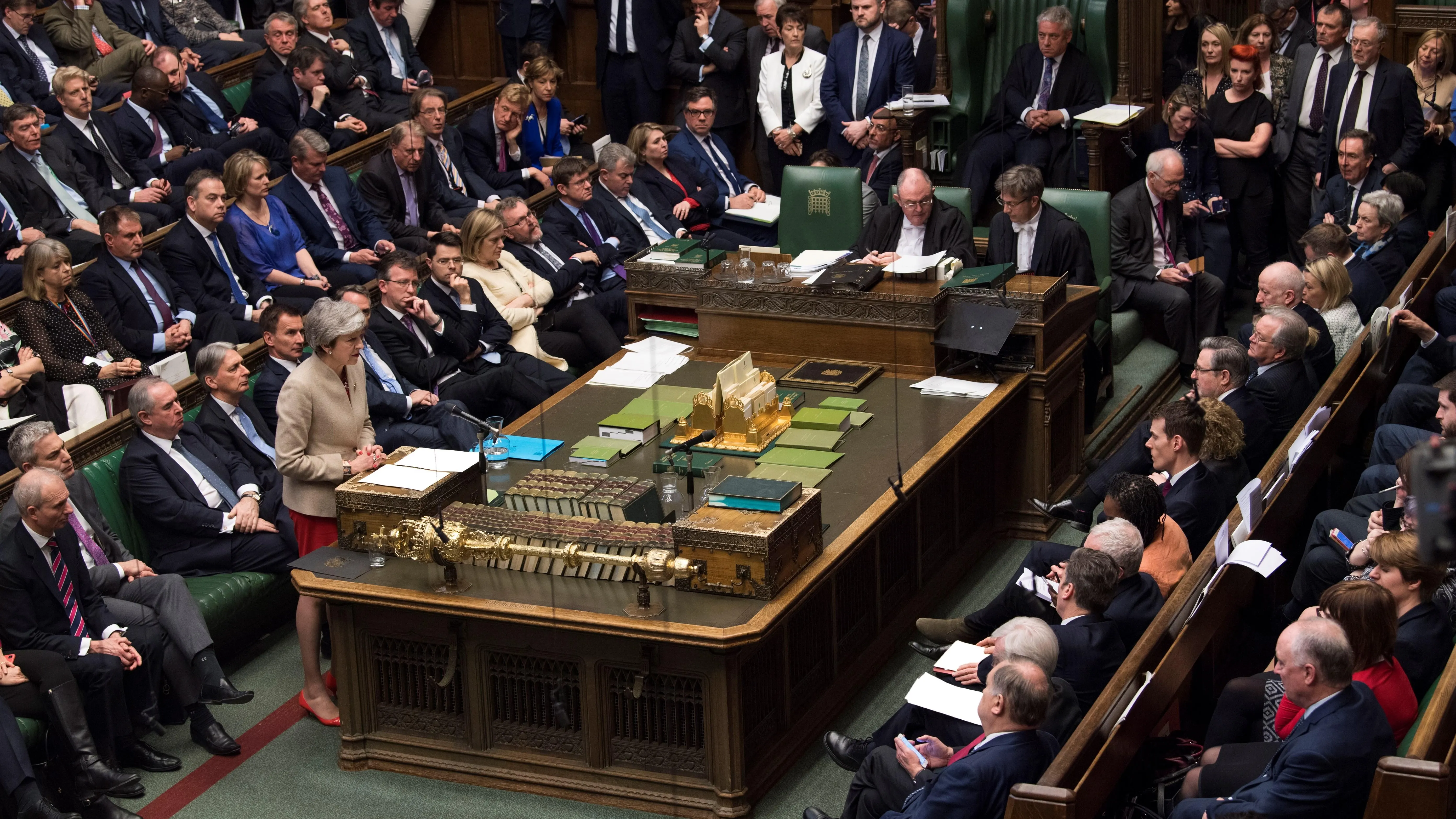 Fotografía cedida por el Parlamento del Reino Unido