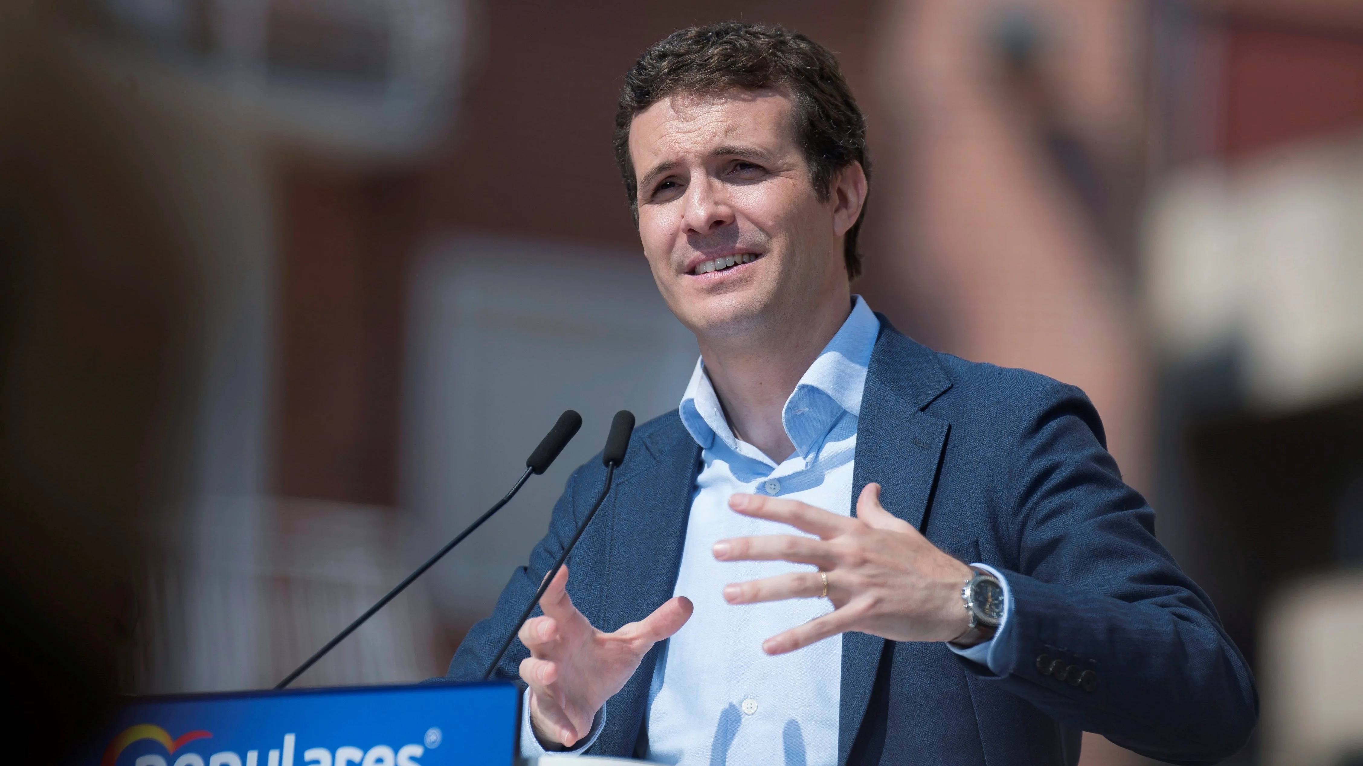 El presidente del Partido Popular y candidato a la Presidencia del Gobierno Pablo Casado